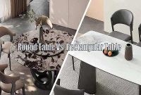 Meja Makan Bundar vs Persegi Panjang